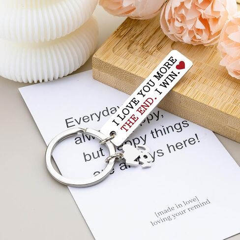 I Love You More The End I Win I Love You Gifts For Him Her Couple Keychain For Boyfriend I Loves You Keychain For Boyfriend Girlfriend Husband Wife Keychain Gifts For Him Her in Saudi Arabia
