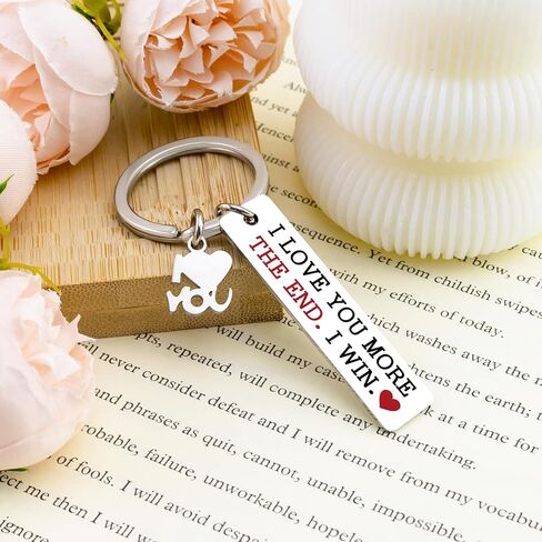 I Love You More The End I Win I Love You Gifts For Him Her Couple Keychain For Boyfriend I Loves You Keychain For Boyfriend Girlfriend Husband Wife Keychain Gifts For Him Her in Saudi Arabia