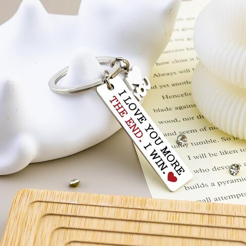I Love You More The End I Win I Love You Gifts For Him Her Couple Keychain For Boyfriend I Loves You Keychain For Boyfriend Girlfriend Husband Wife Keychain Gifts For Him Her in Saudi Arabia
