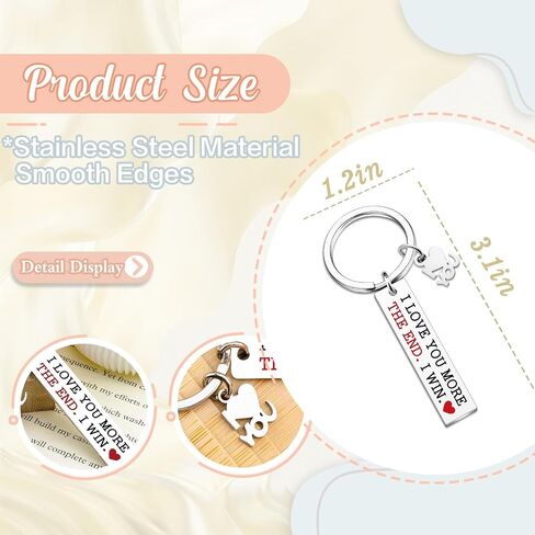 I Love You More The End I Win I Love You Gifts For Him Her Couple Keychain For Boyfriend I Loves You Keychain For Boyfriend Girlfriend Husband Wife Keychain Gifts For Him Her in Saudi Arabia