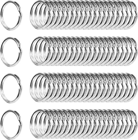 Key Rings/Key Chains, 200 PCS 3/4 inches(20mm) Split Round Metal Keyring for Home/Car/Outdoor/Arts/Lanyards/CraftsKeys Organization in Saudi Arabia