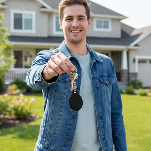 6 حزمة سلسلة مفاتيح حامل فوب، حامل مفتاح فوب جلدي، سلاسل مفاتيح بطاقات الوصول، واقي rfid مع حلقة تسلق مفاتيح لرمز RFID Keyfob، التحكم في الوصول إلى الباب in Kuwait