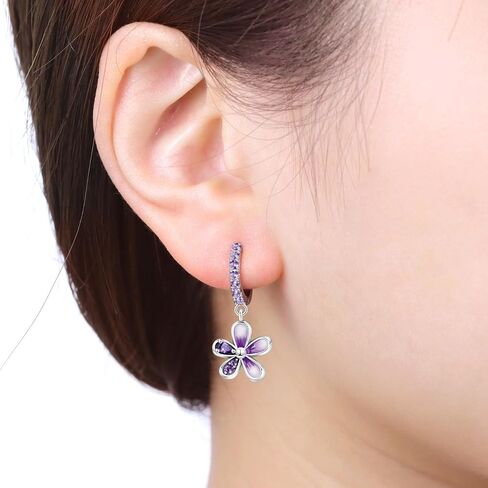 925 Sterling Silver Drop Earrings Dragonfly Flower Moon Star Dangle Earrings Hypoallergenic Sterling Silver Earrings Jewelry for Women in Saudi Arabia