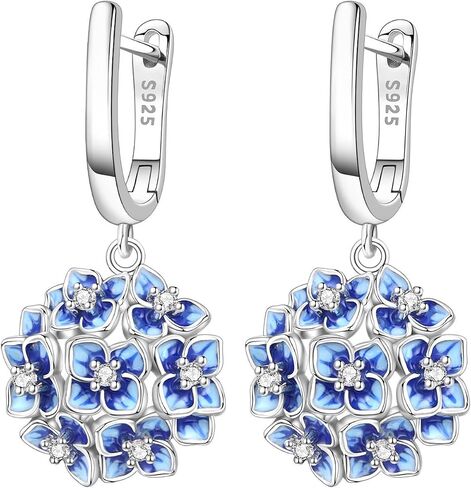 925 Sterling Silver Drop Earrings Dragonfly Flower Moon Star Dangle Earrings Hypoallergenic Sterling Silver Earrings Jewelry for Women in Saudi Arabia
