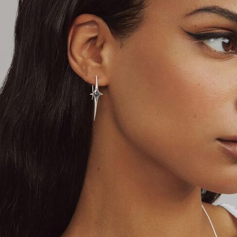 HZMAN Stainless Steel Star Drop Earrings for Women Gothic Punk Spike Star Earrings in Kuwait