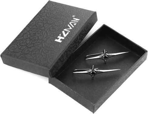 HZMAN Stainless Steel Star Drop Earrings for Women Gothic Punk Spike Star Earrings in Kuwait