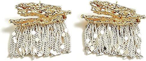 Cultured Freshwater Pearl Dangle Drop Earrings for Women, 18K Gold Plated and Sterling Silver Posts, Hypoallergenic Unique Design for Daily Commute, Romantic Gift for Her for Valentine's Day, Birthday, Mother's Day, Wedding or Party in Kuwait