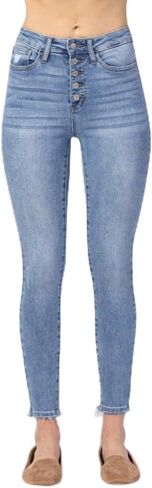 Judy Blue Womens Jeans - High Waisted Button Fly Skinny in Kuwait