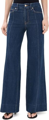 Good American Women's Good Waist Palazzo Jeans, Indigo1169, 16 in Kuwait