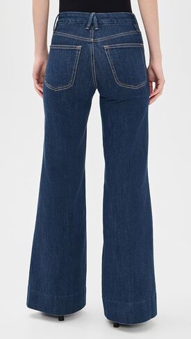 Good American Women's Good Waist Palazzo Jeans, Indigo1169, 16 in Kuwait