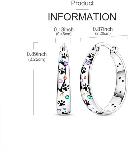 925 Sterling Silver Hoop Earrings for Women | Hypoallergenic Lightweight Twisted Huggie Earrings Colorful Cubic Zirconia Lever Back Pet Claws in Saudi Arabia