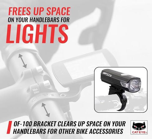 CATEYE OF-100 Out Front Bike Computer Bracket – Bolt-on Mount, Positions Computer Front and Center, Easily View Your Ride Data, Compatible with Padrone, Strada, Urban and Velo Wireless Computers in Saudi Arabia