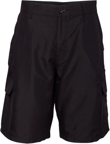 Burnside Mens Microfiber Shorts-B9803-38-Black in Saudi Arabia