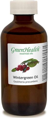 GreenHealth Wintergreen 100% Pure & Natural Essential Oil - 8oz - Shipped with Child Resistant Cap in Kuwait