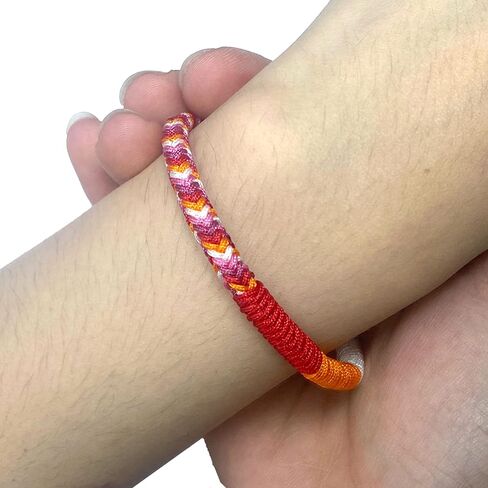 LAMIBEE Lesbian Pride Bracelet, Lesbian Things Stuff Accessories, LGBTQA+ Proudly Love Boho Style Wrist Wrap Bracelet, Surfer String Amulet and Boho Rope Bracelet Bangles For Women Her in Saudi Arabia