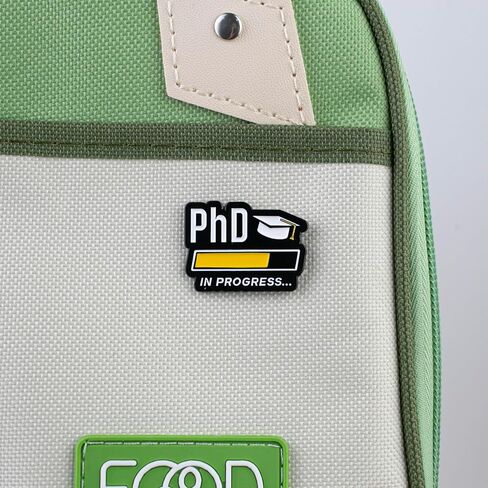 PhD In Progress Funny Graduate School Humor Enamel Pin For PhD Student, Doctorate Humor Pin Brooch For Graduate Student, Doctoral Graduation Brooch Badge, Grad School Joke Lapel Badges, Academic Life Gift, Doctoral Journey Jewelry Accessory in Kuwait