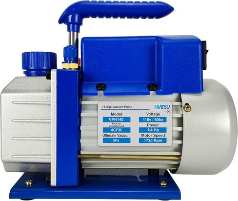 7 CFM Vacuum Pump for AC System - Single-Stage HVAC Vacuum Pump with Vacuum Gauge - 1/2 HP Automotive AC Vacuum Pump - 110V/60Hz Air Conditioning Vacuum Pumps in Kuwait