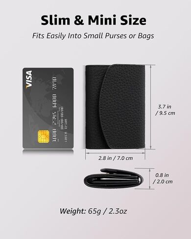 Karmiir Minimalist RFID Soft Leather Wallet for Women, Trifold and Compact Everyday Carry Wallet with Card Holder, Cash and Coin Pocket, Mini and Slim Into Small Bags (Light Pink) in Saudi Arabia