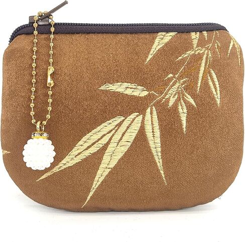 Handmade Coin Purse Women Rosary Pouch Brocade Zipper Wallet Silk Jewelry Bag - Navy in Saudi Arabia