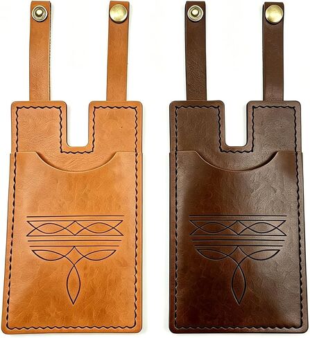 Cowboy Boot Wallet for Women, 2pcs Western Leather Boot Wallet with Snap Strap, Fashion Cowgirl Boot Wallet Credit Card Holder in Saudi Arabia