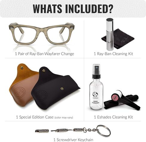 Ray-Ban RB2140 ORIGINAL WAYFARER CHANGE TRANSITIONS Square Shaped Sunglasses for Men & Women with Official RAYBAN Eyewear Kit in Kuwait