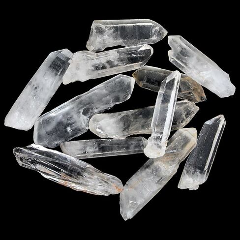 1.1lb Large Raw Clear Quartz Points, Bulk Natural Clear Quartz Crystals - Rough High Energy Quartz Crystal for Cabbing, Decoration, Polishing, Wire Wrapping, Wicca & Reiki Crystal Healing in Saudi Arabia