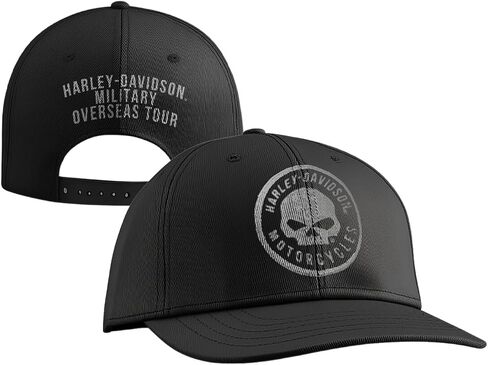 Harley-Davidson Military, Overseas Tour, Men’s Willie G Free Soul Hat, Adjustable Cap Black in Kuwait