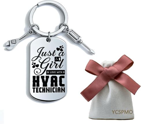 HVAC Tech Gift for Women Girl Hvac Technician Keychain for Christmas Graduation Retirement Mother's Day Appreciation Gifts for Coworkers Best HVAC Tech Ever Gifts for Daughter Girlfriend in Kuwait