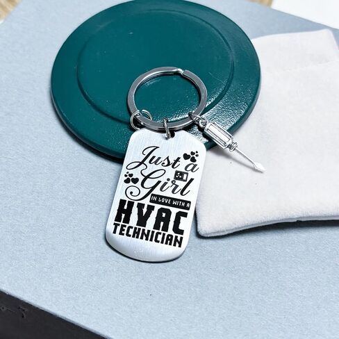 HVAC Tech Gift for Women Girl Hvac Technician Keychain for Christmas Graduation Retirement Mother's Day Appreciation Gifts for Coworkers Best HVAC Tech Ever Gifts for Daughter Girlfriend in Kuwait