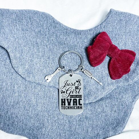 HVAC Tech Gift for Women Girl Hvac Technician Keychain for Christmas Graduation Retirement Mother's Day Appreciation Gifts for Coworkers Best HVAC Tech Ever Gifts for Daughter Girlfriend in Kuwait