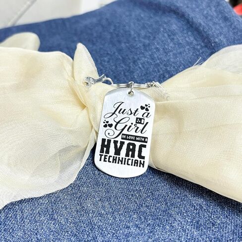 HVAC Tech Gift for Women Girl Hvac Technician Keychain for Christmas Graduation Retirement Mother's Day Appreciation Gifts for Coworkers Best HVAC Tech Ever Gifts for Daughter Girlfriend in Kuwait