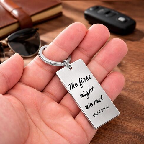 Personalized Star Map Keychain, The First Night We Met Key Chains, Father Day Gifts for Husband, Constellation Map Gifts for Couple in Saudi Arabia