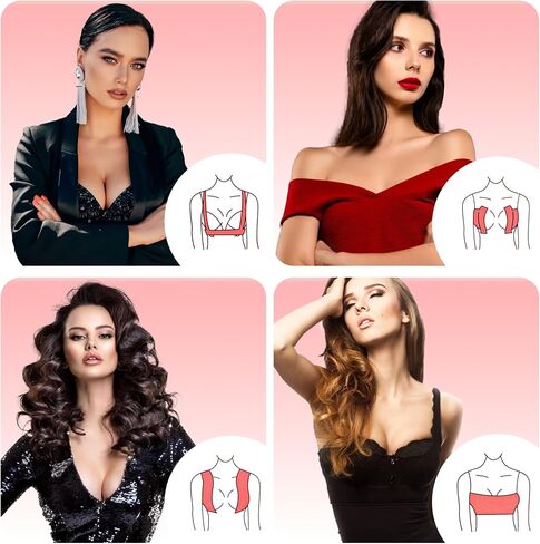 2 Pcs Boob Tape for Breast Lift - BoobTape with 10 Pcs Pasties,Body Tape for Women Invisible Breast Bra Tape Beige in Saudi Arabia