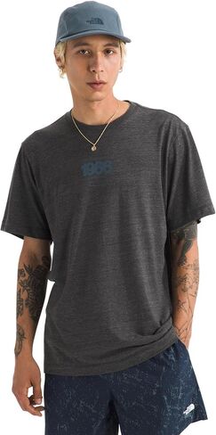The North Face Men's Tri-Blend Logo Play Short-Sleeve Tee - Casual Graphic T-Shirt, Regular Fit, Cotton/Polyester/Tencel in Kuwait