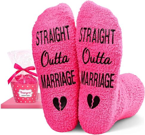 HAPPYPOP Divorce Gifts Break Up Socks Women - Divorced Gifts for Divorce Party Breakup Gifts for Women Her EX Wife Friends Sister in Kuwait