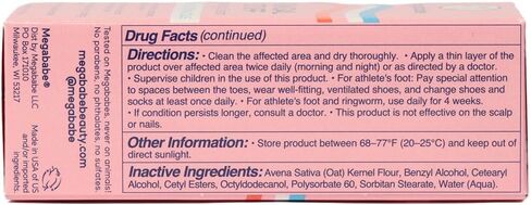 Megababe Fun Gal Stuff | Antifungal Cream with 1% Clotrimazole | Full Body Solution for Underboob, Skinfolds, Feet & More | Relieves Itching, Burning, Cracking & Scaling | 1.1 oz in Kuwait