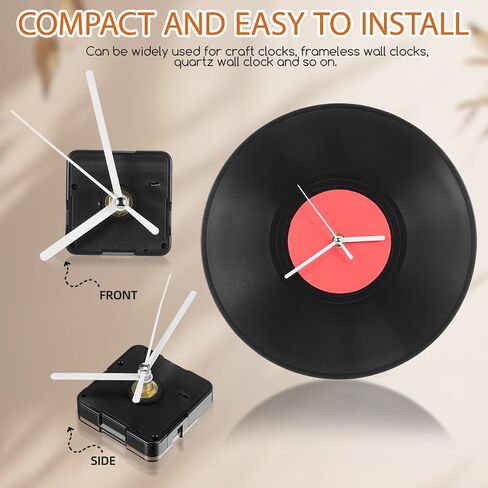 Wall Clock Movement Kit with White Clock Hands Replacement Silent Quartz Mechanism for DIY Wall Repair and Craft Projects in Living Room Bedroom Office in Kuwait
