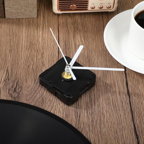 Wall Clock Movement Kit with White Clock Hands Replacement Silent Quartz Mechanism for DIY Wall Repair and Craft Projects in Living Room Bedroom Office in Kuwait