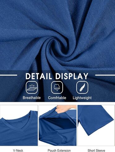 ThusFar Mens Baby Carrier Shirt Dad Shirt Short Sleeve Baby Wearing T-Shirt V Neck Pocket Tee Shirts Black M in Kuwait