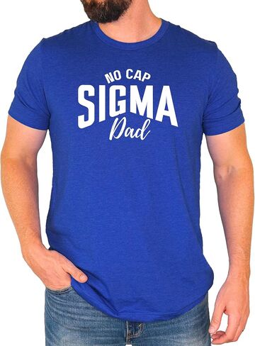 No Cap Sigma Dad Shirt for Men Funny Slang Tee Gift for Dads in Saudi Arabia