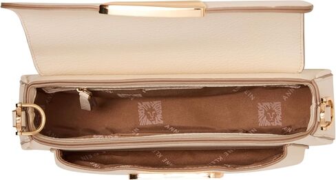 حقيبة كتف صغيرة للنساء من Anne Klein، طراز East West، باللون الأبيض اللؤلؤي in Kuwait
