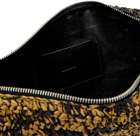 AllSaints Women's Luna Micro Paper Bag Biscuit/Black One Size in Saudi Arabia