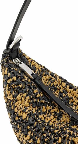 AllSaints Women's Luna Micro Paper Bag Biscuit/Black One Size in Saudi Arabia