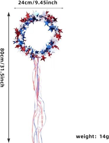 4th of July Headband Bracelet Set，American Flag Headbands Women's Independence Day Accessories，Events Hairbands for Memorial Day Veterans Day Blue in Saudi Arabia