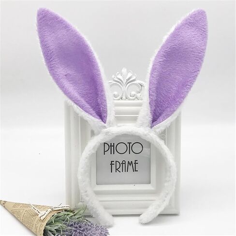 12Pcs Easter Bunny Ears Headbands, Rabbit Ear Hairbands for Easter Birthday Halloween Party Favors for Women in Saudi Arabia