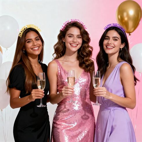 6 قطع من عصابات رأس عيد الميلاد، عصابة رأس بلاستيكية ملونة لعيد الميلاد السعيد للنساء والفتيات، عصابة رأس للشعر وإكسسوارات تاج تاج in Kuwait