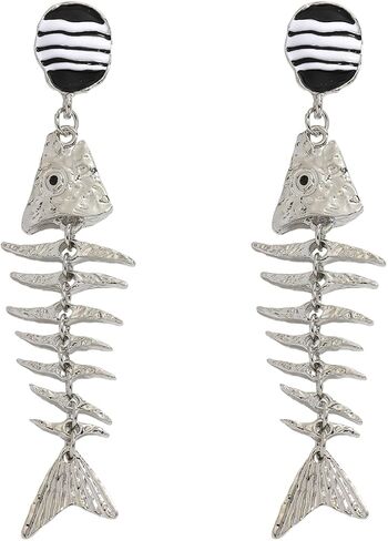 Creative Exaggerated Ocean Animal Drop Dangle Earrings for Women, Bohemia Style Alloy Lobster Octopus Fish Crab Earrings for Summer Beach Holiday Party Jewelry Gifts in Kuwait