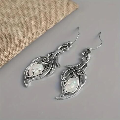 1 Pair Handmade Droplet Pendant Earrings, Retro Creative Design, Statement Jewelry for Holiday Parties in Kuwait