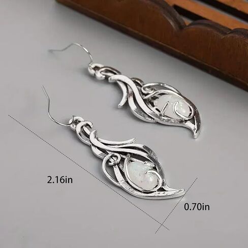 1 Pair Handmade Droplet Pendant Earrings, Retro Creative Design, Statement Jewelry for Holiday Parties in Kuwait