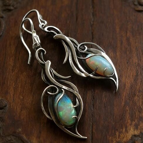 1 Pair Handmade Droplet Pendant Earrings, Retro Creative Design, Statement Jewelry for Holiday Parties in Kuwait